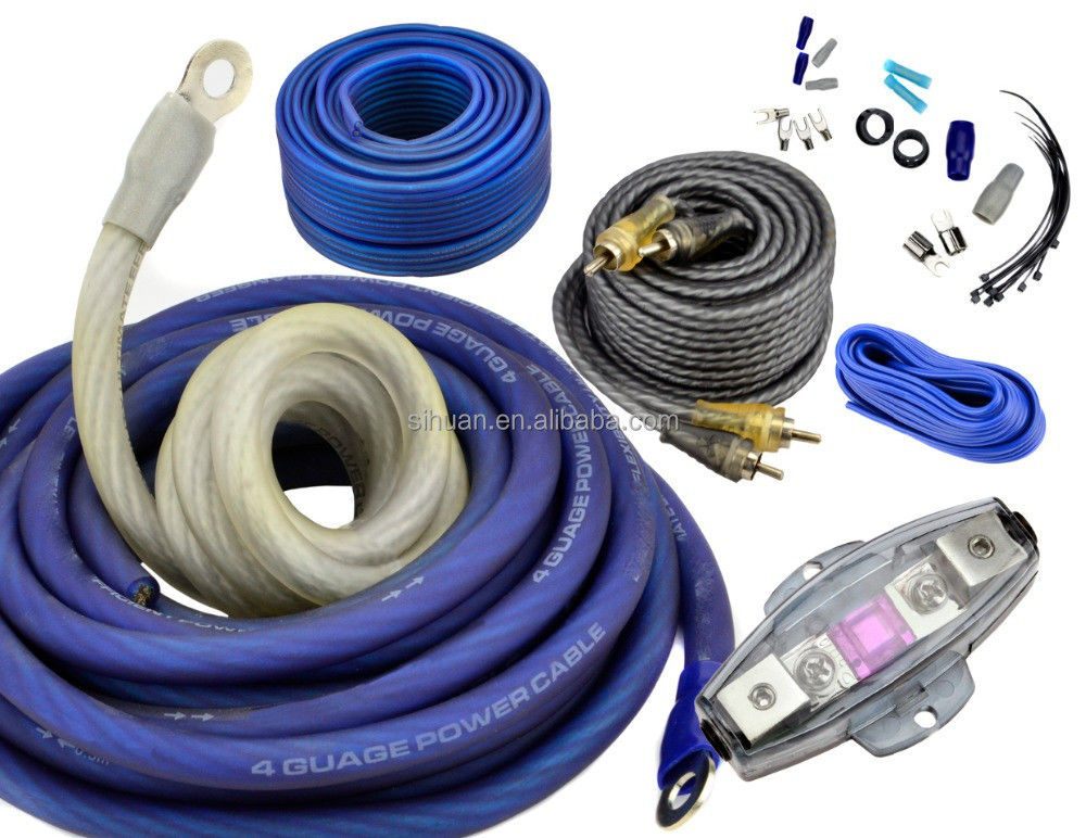 CCA 4/8 Gauge Car Audio Accessories Car Amp Wiring Kit with Non-Shielded Shielding